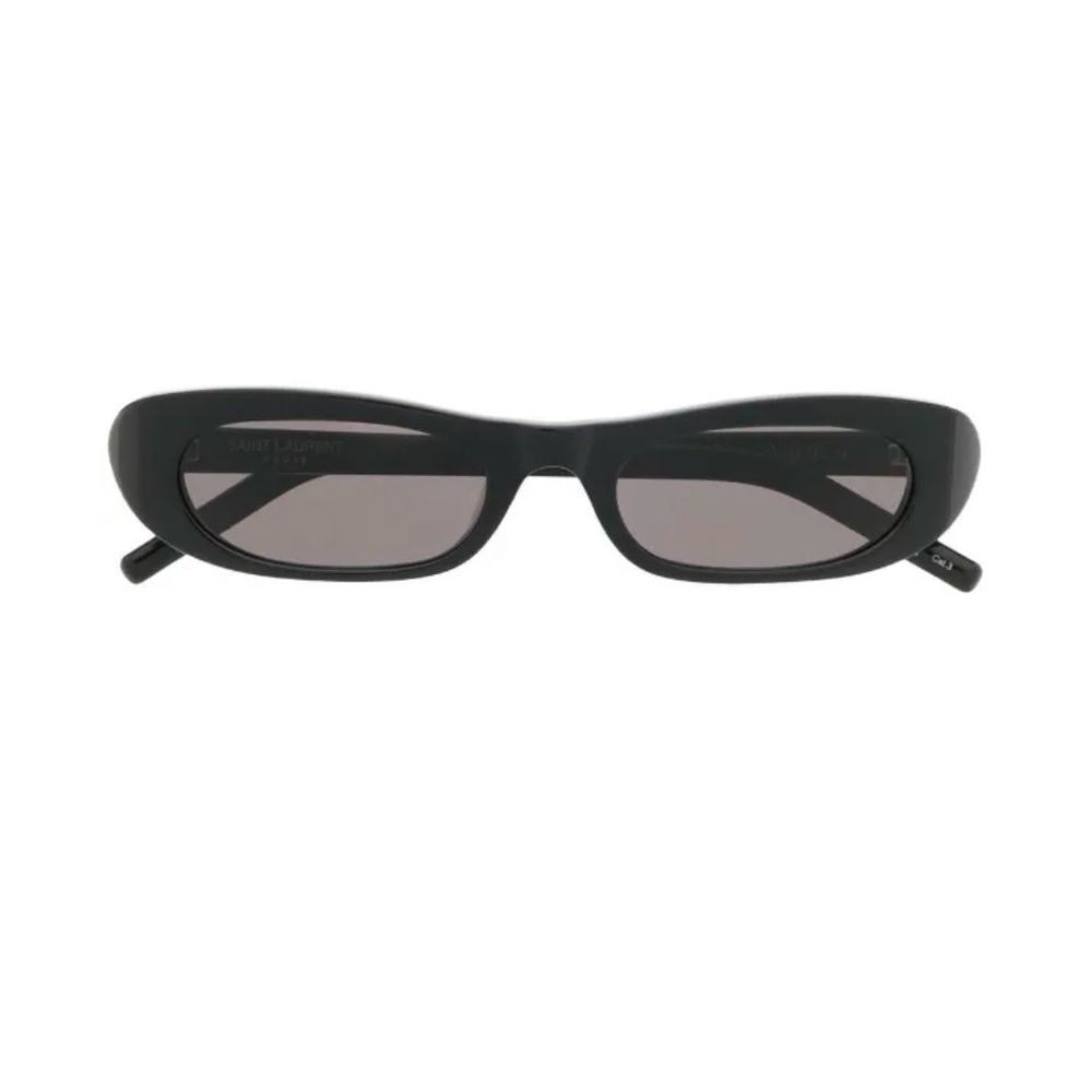 NEW *Saint Laurent* SL 557 Black Oval Sunglasses